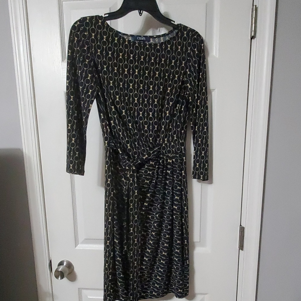 Chaps Faux wrap dress